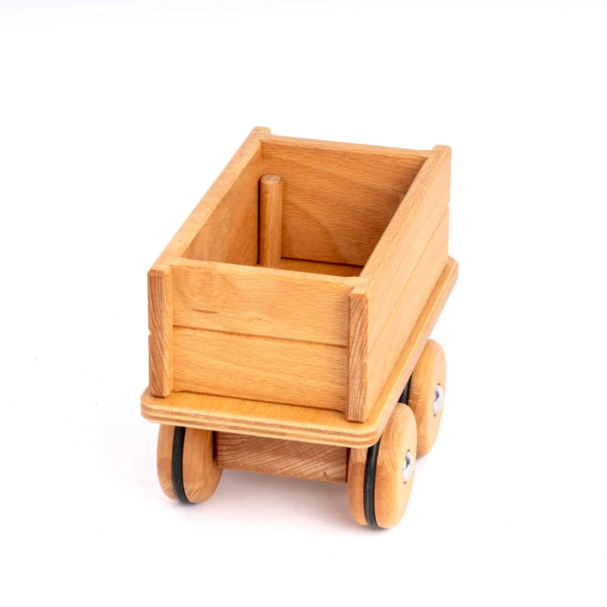 Dynamiko Wooden Tractor Accessory Two-Axle Trailer - Image 4