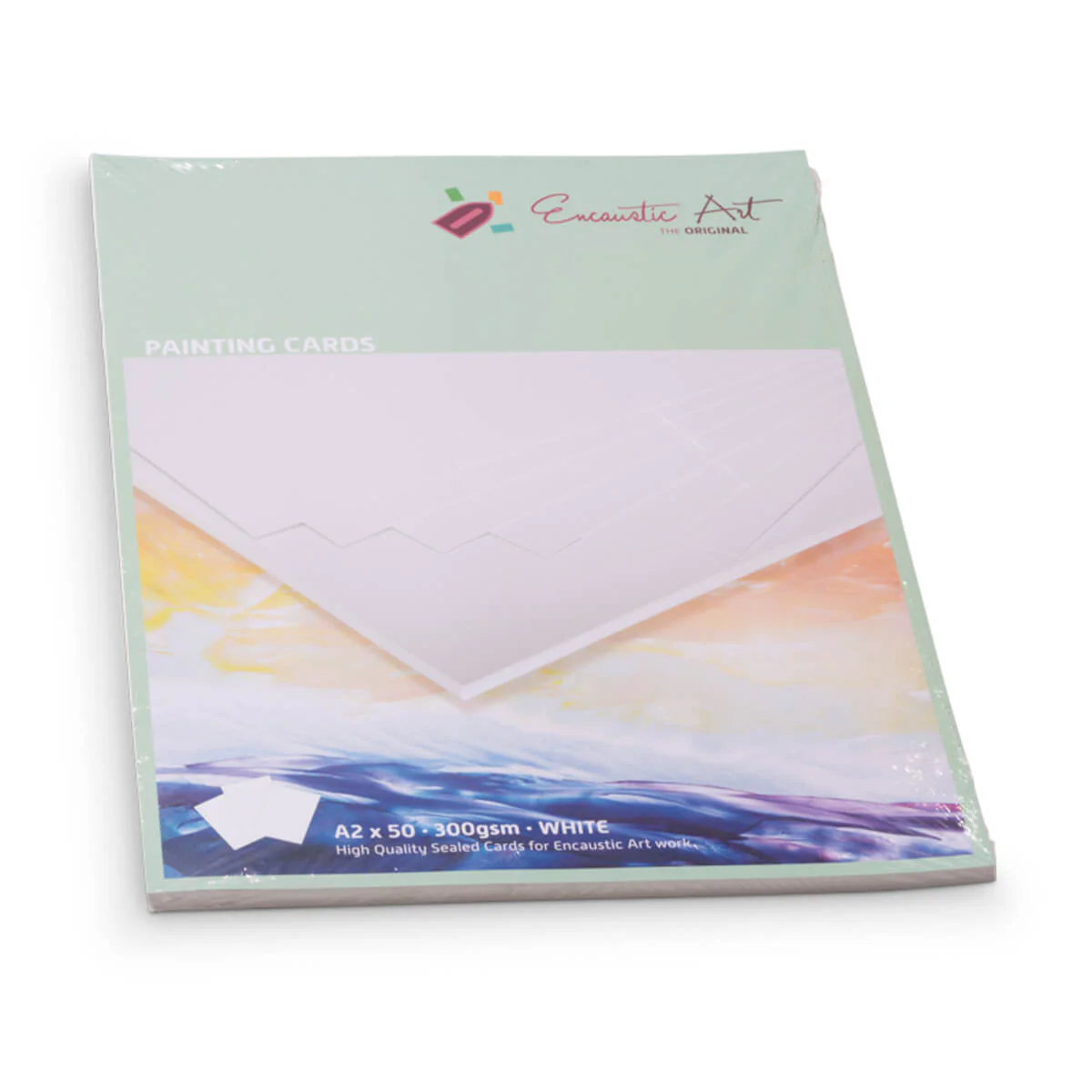 Encaustic Art Hot Wax Art Painting Card White - Image 5