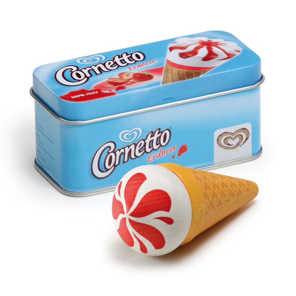Erzi Cornetto Ice Cream Strawberry in a Tin - Retired Product, Limited Stock