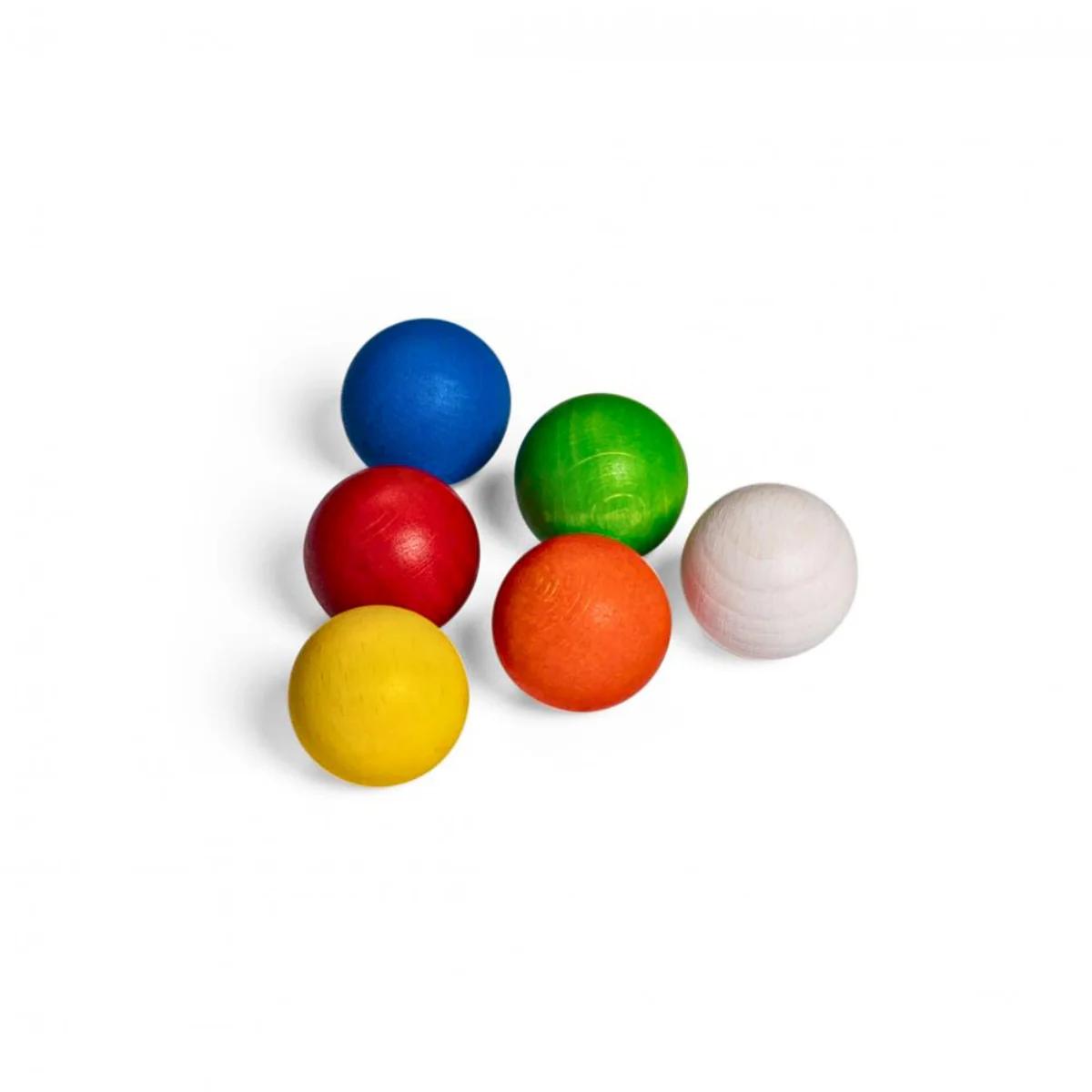 Erzi Coloured Wooden Balls - Set of 6, 3cm