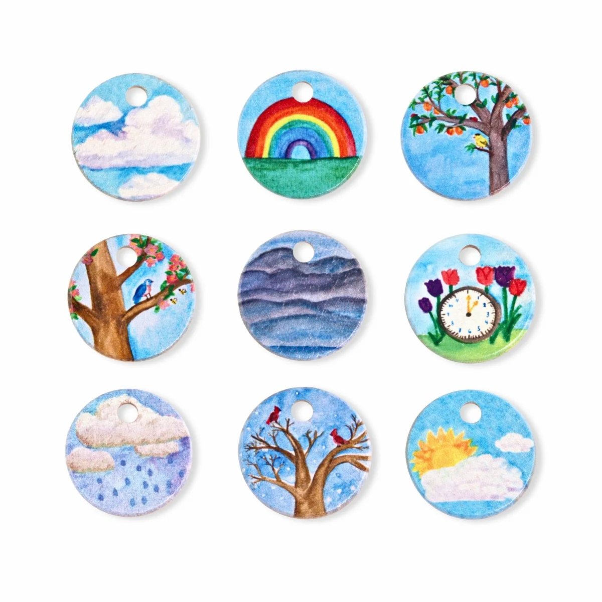 From Jennifer Calendar Coins - Seasons & Weather - Single Coins