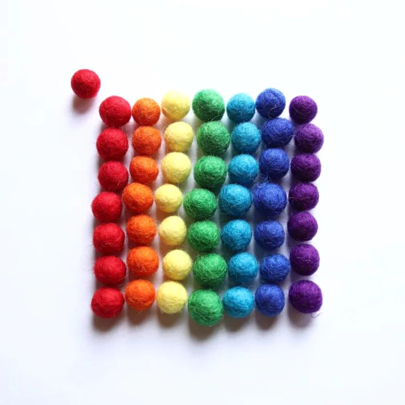 From Jennifer Small Felted Wool Balls - 56 Pieces