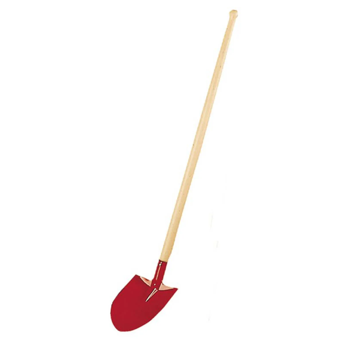 Gluckskafer Metal Shovel - Rounded w Point 81cm - Red