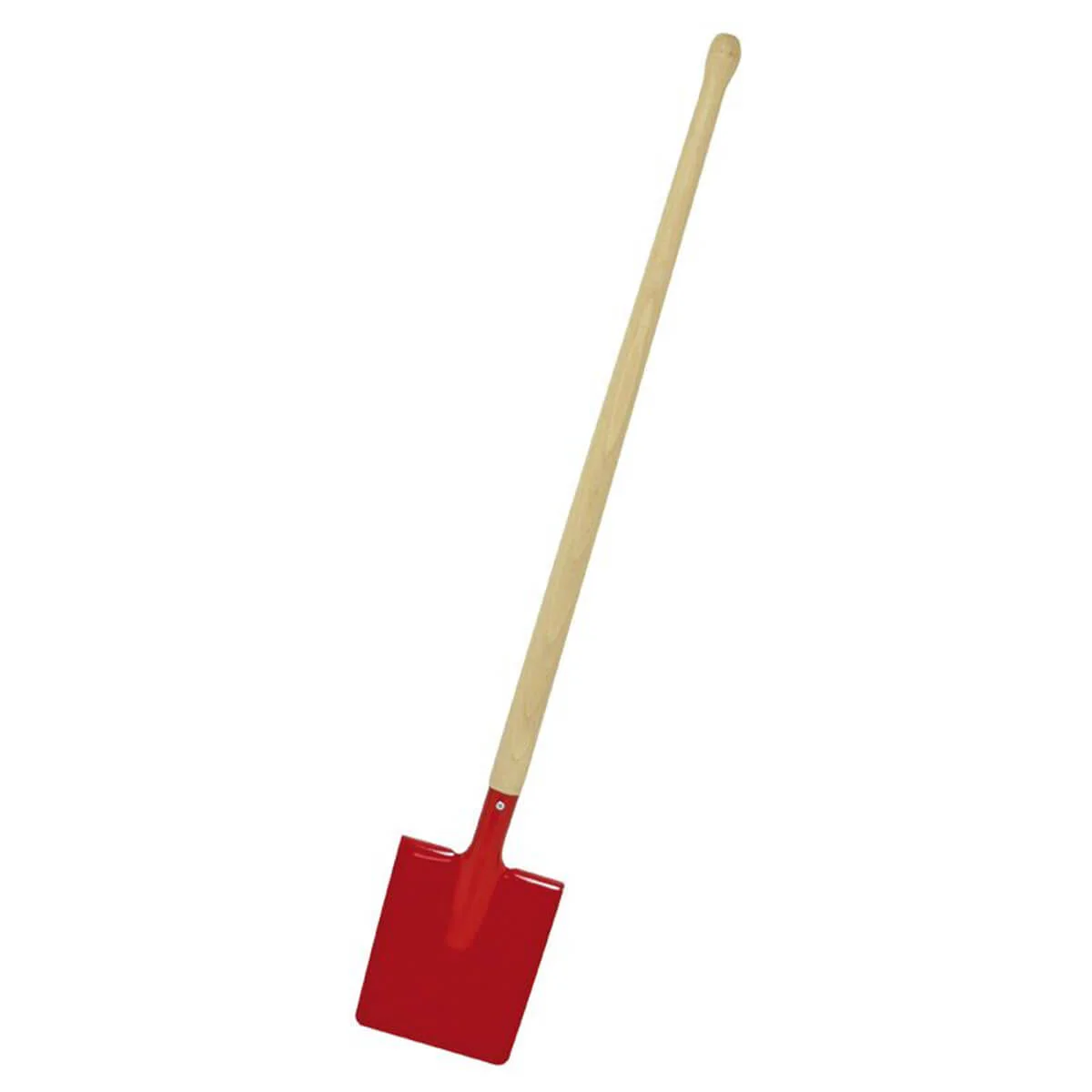 Gluckskafer Metal Square Spade - 71cm with Wooden Handle - Red