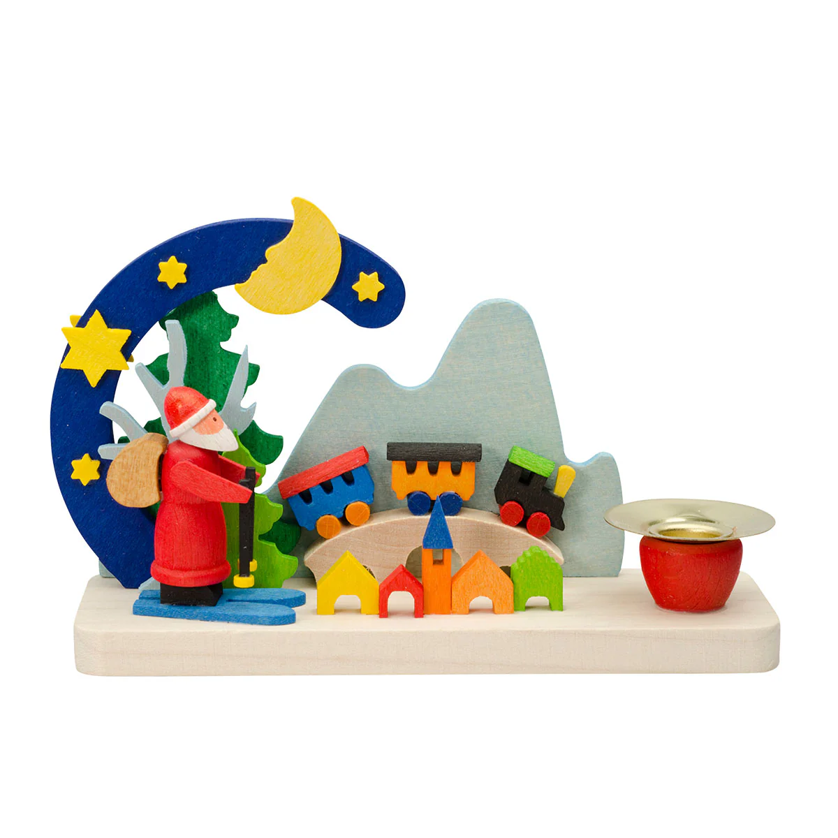 Graupner Candle Holder - Santa with Toys