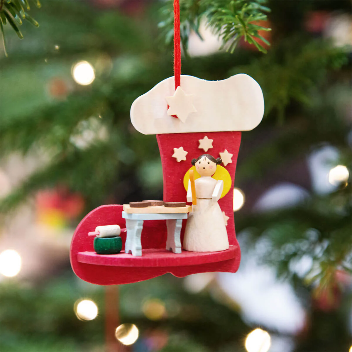 Graupner Christmas Tree Ornament - Boot with Angel - Retired Product - Image 3