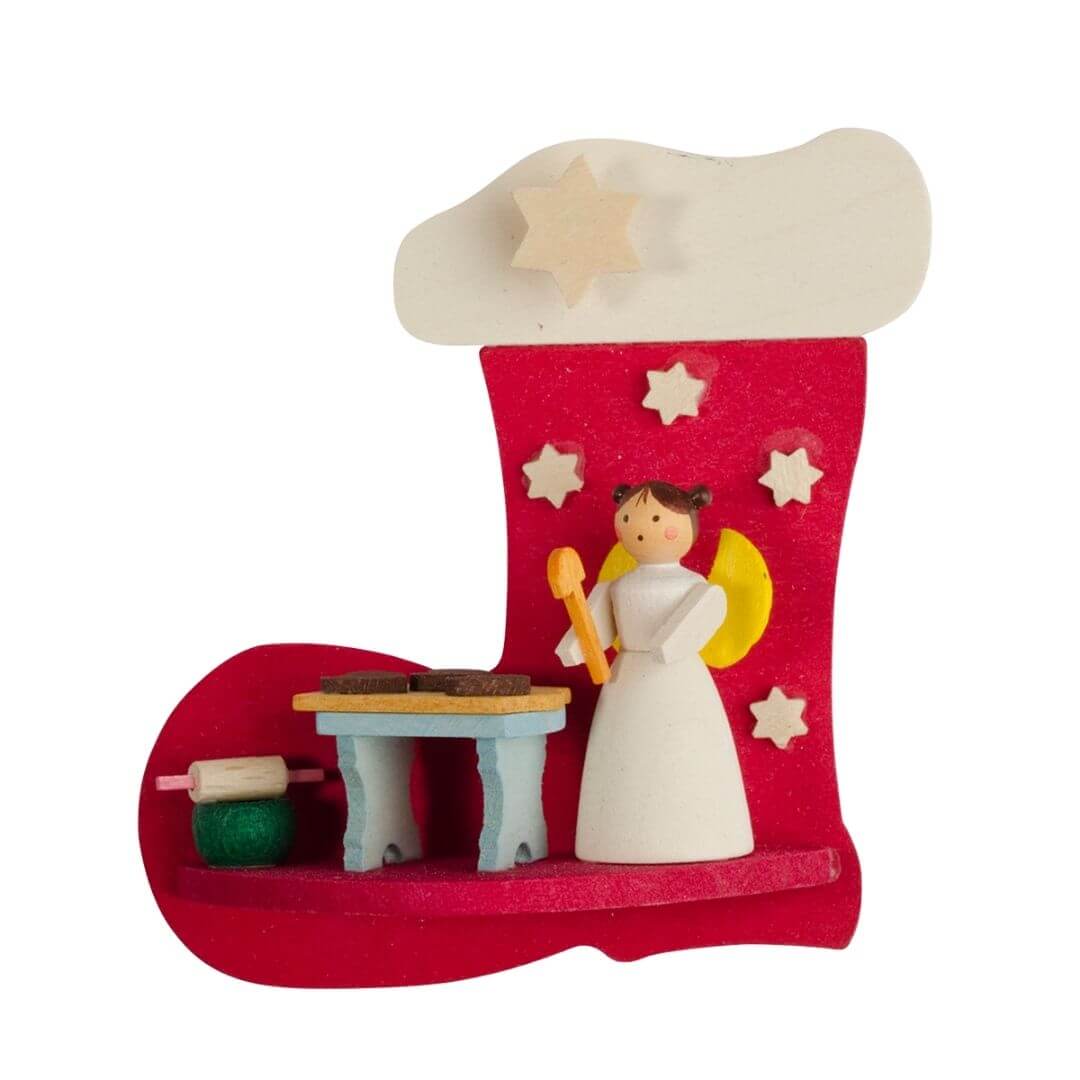 Graupner Christmas Tree Ornament - Boot with Angel - Retired Product - Image 4