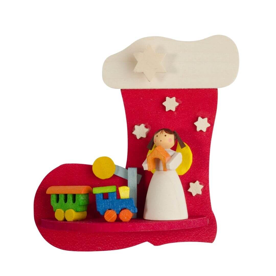 Graupner Christmas Tree Ornament - Boot with Angel - Retired Product - Image 8