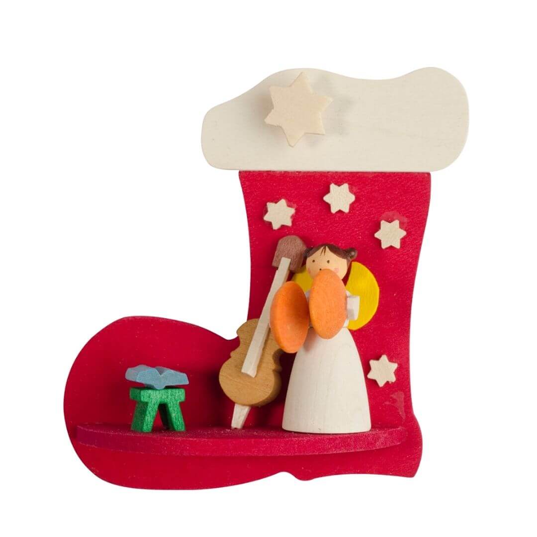 Graupner Christmas Tree Ornament - Boot with Angel - Retired Product - Image 9