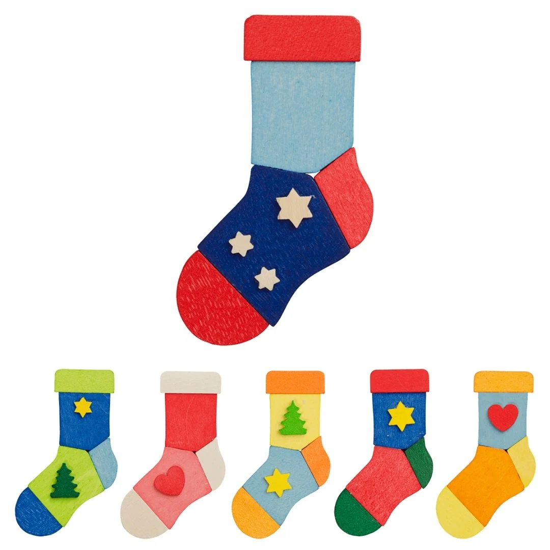 Graupner Christmas Tree Ornament - Stocking - Set of 6 Pieces