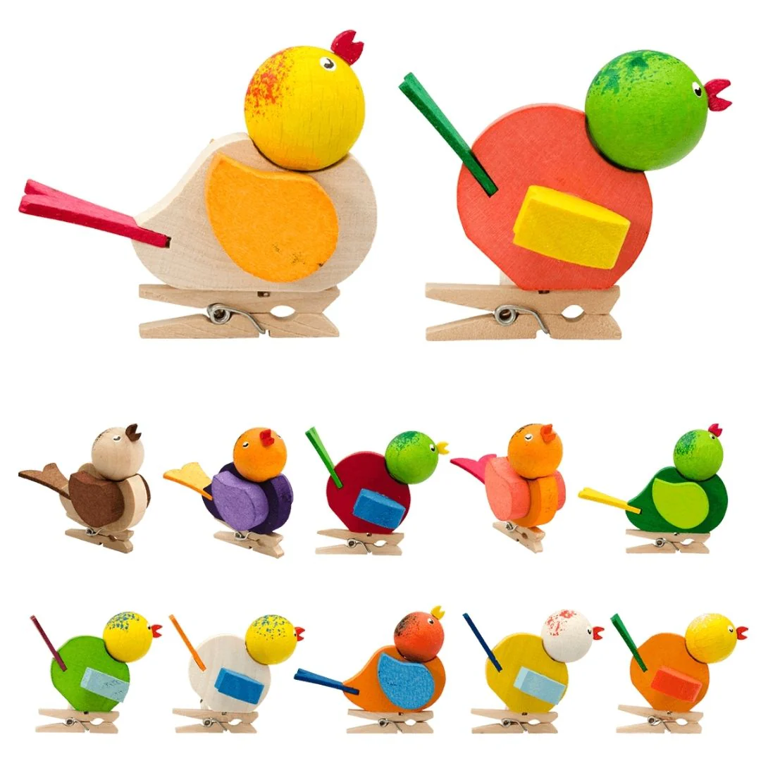 Graupner Ornament - Bird with Clip - Set of 12 Pieces