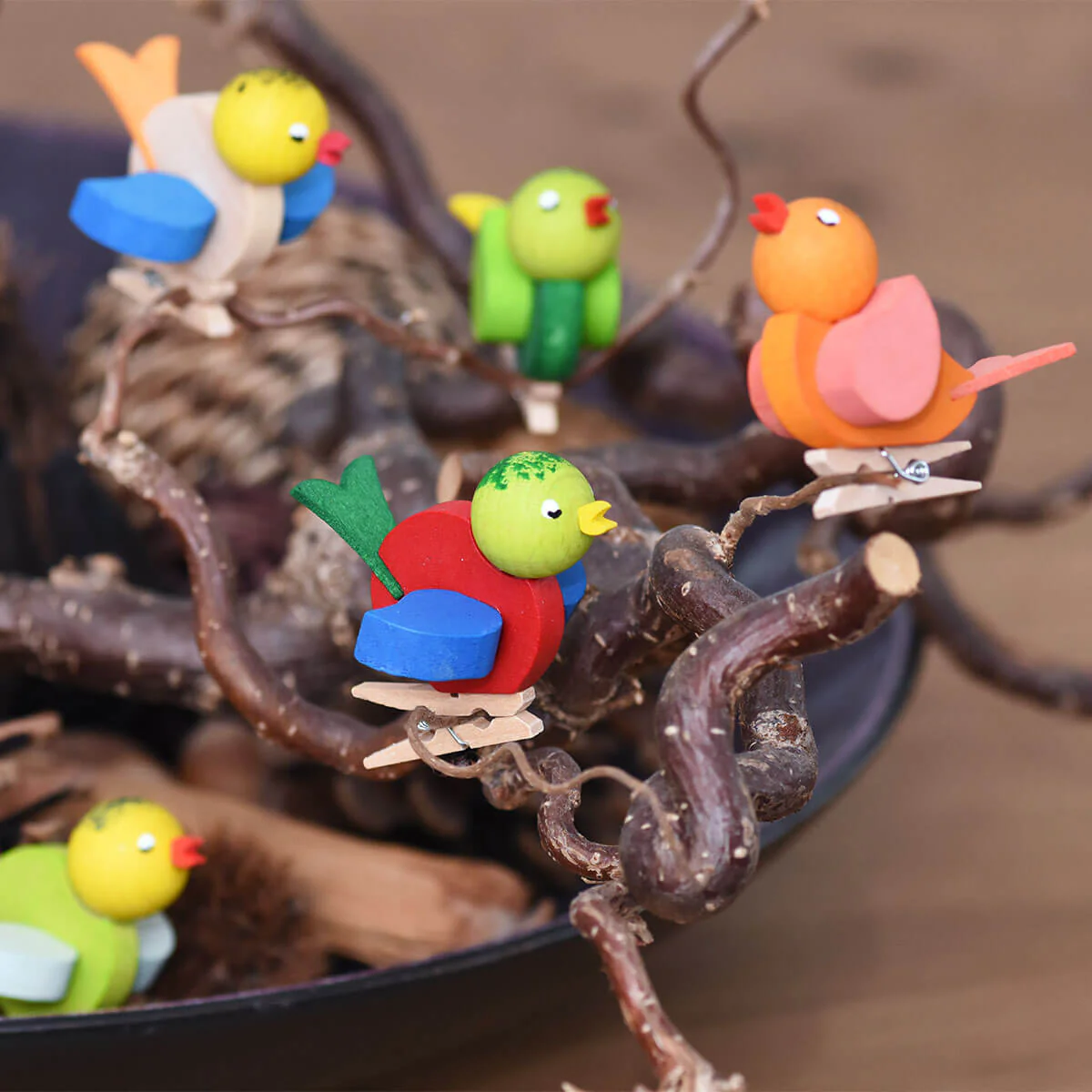 Graupner Ornament - Bird with Clip - Set of 12 Pieces - Image 2