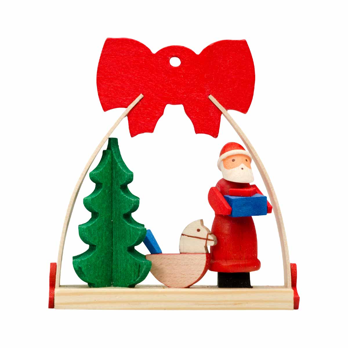 Graupner Christmas Tree Ornament - Santa Claus Arch with Bow - Image 5