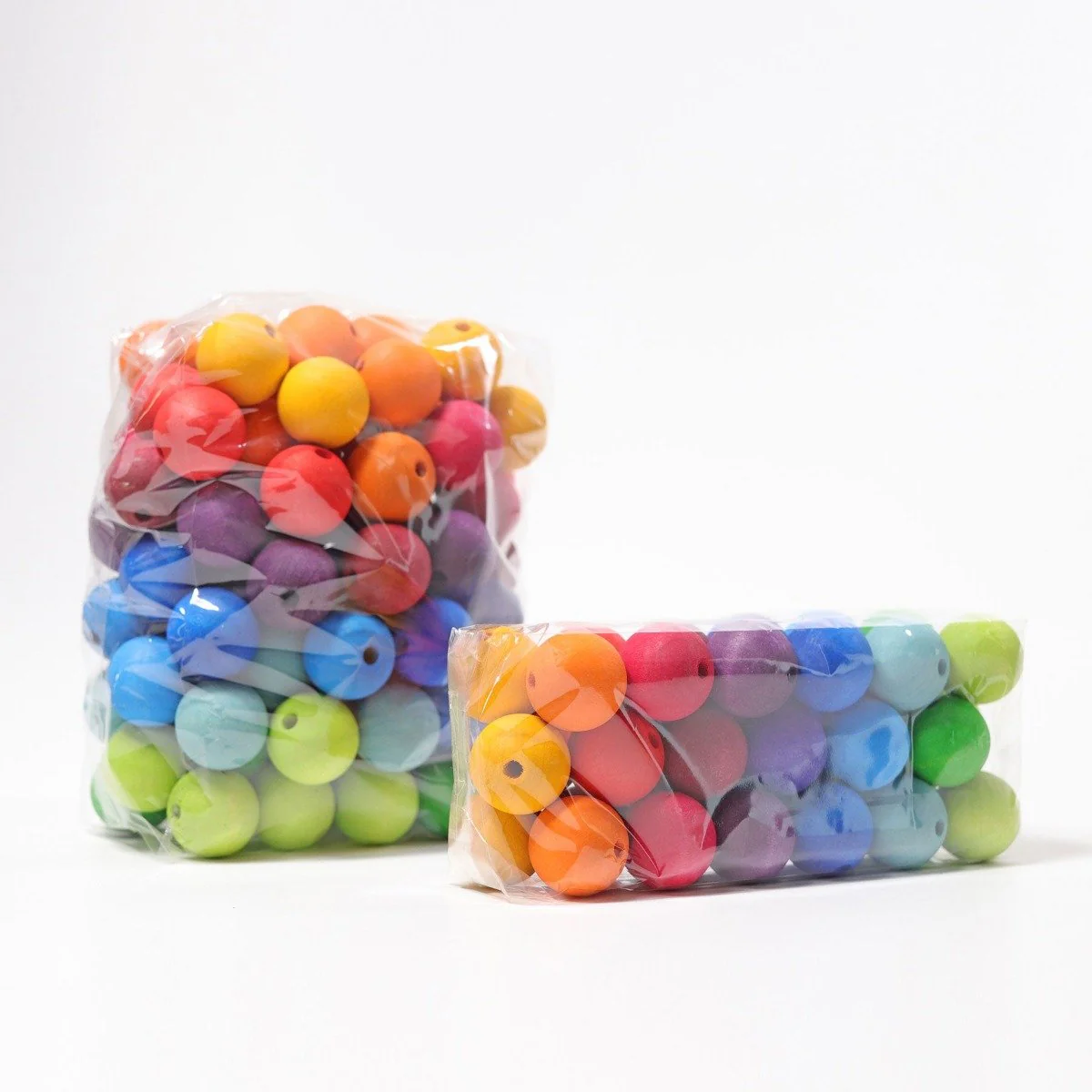 Grimm's Wooden Beads Rainbow - 96 Pieces, 30mm - Image 7