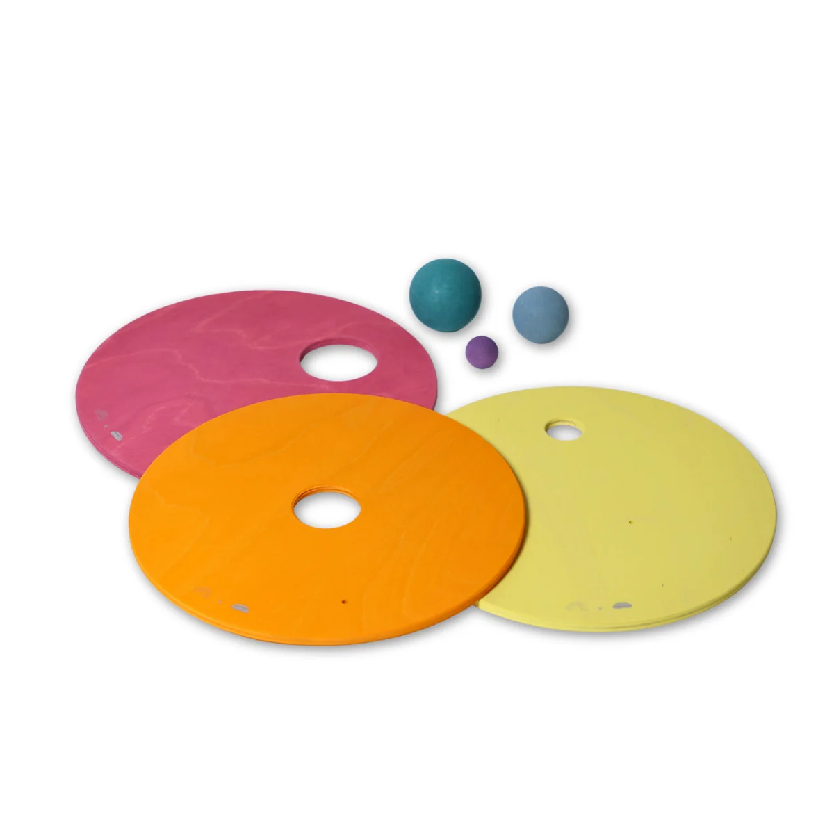 Grimm's Ball and Disc Set for Stapelstein - Warm Pastel