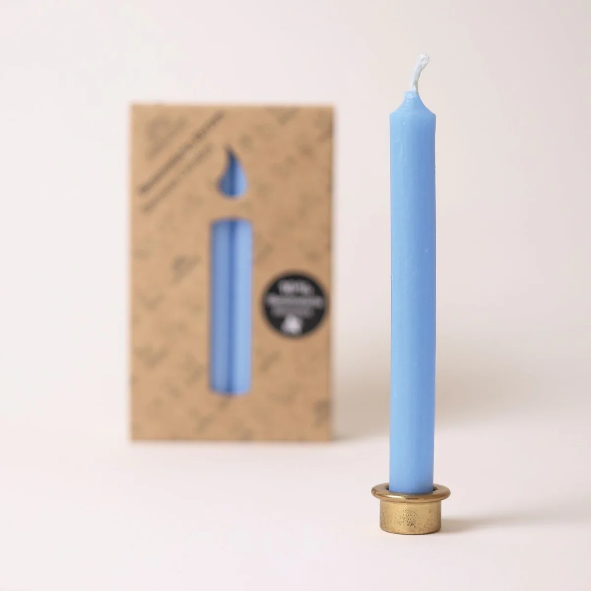Grimm's Candles 10% Beeswax - Blue, Set of 12 - Image 2