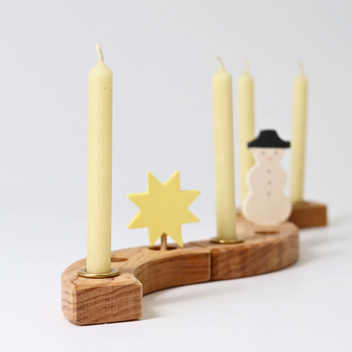 Grimm's Candles Cream 100% Beeswax Pack of 12 (2023) - Image 2