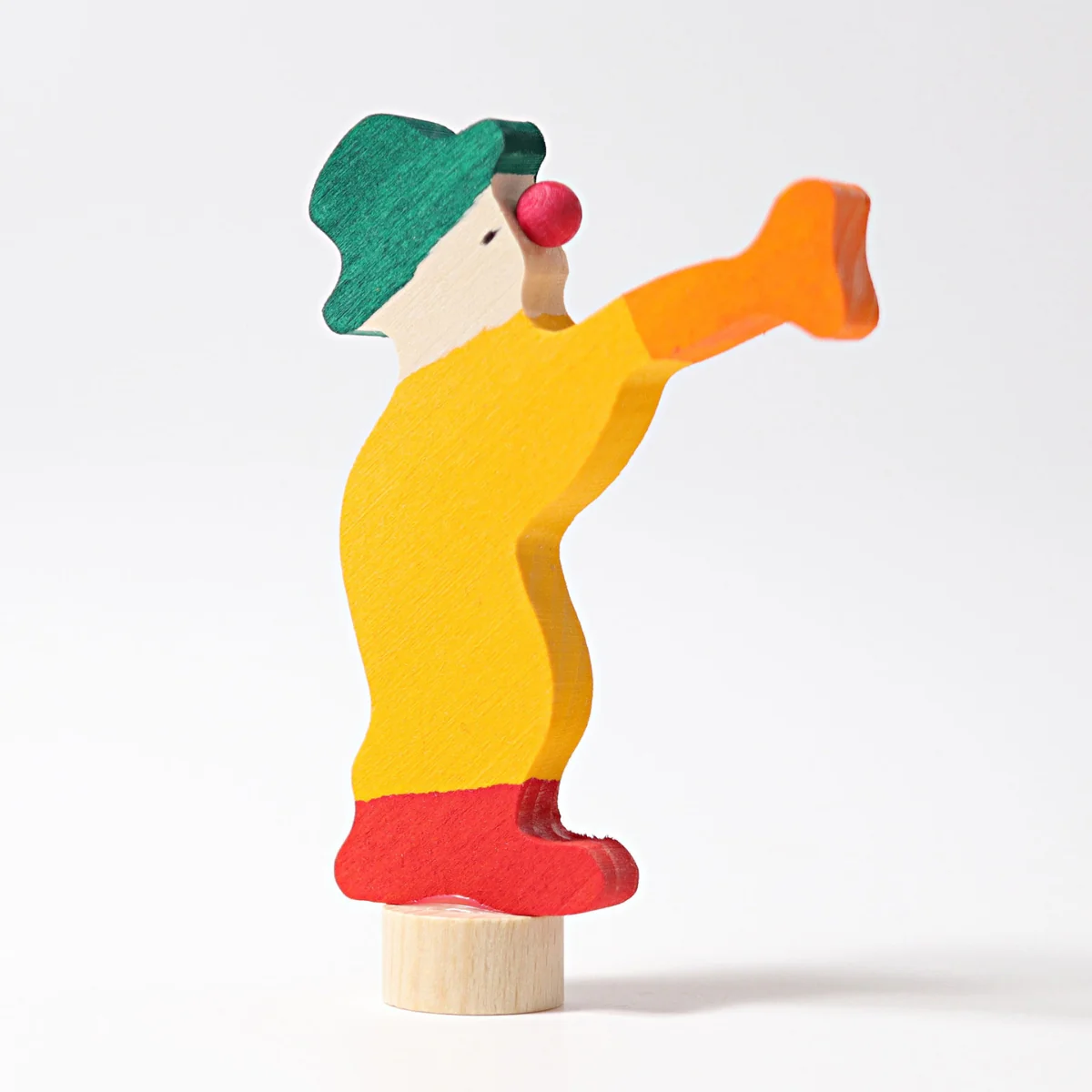 Grimm's Clown Trumpet Yellow Candle Holder Decoration - Image 2