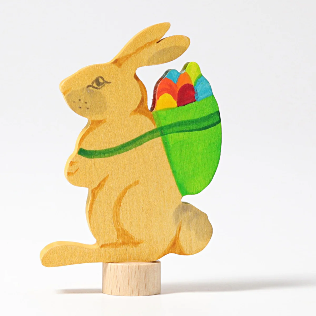 Grimm's Rabbit with Basket Candle Holder Decoration