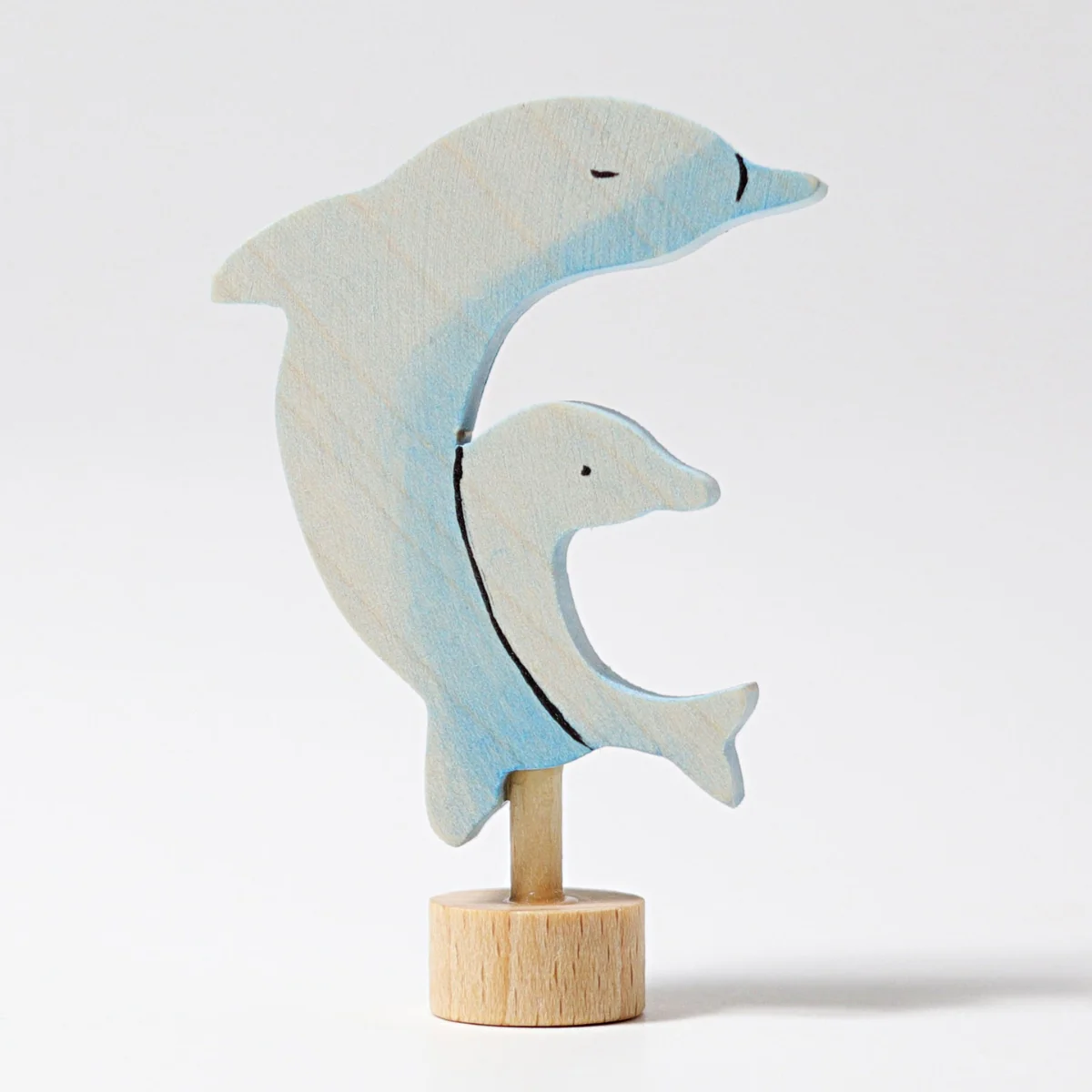 Grimm's Two Dolphins Candle Holder Decoration