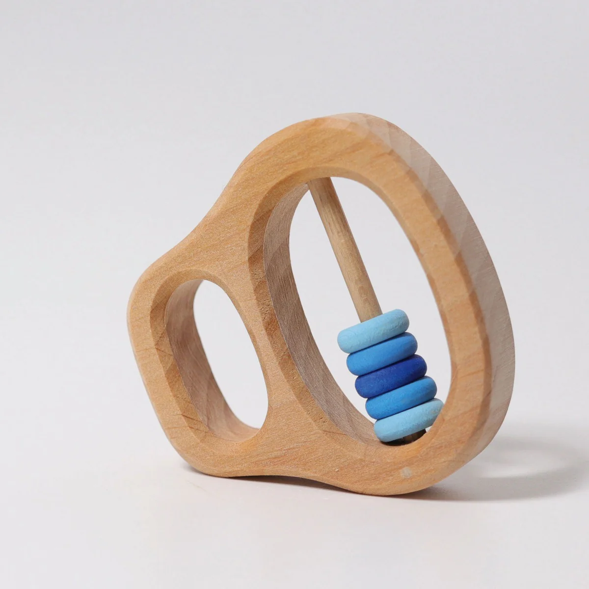 Grimm's Grasping Rattle - Rings Blue - Image 3