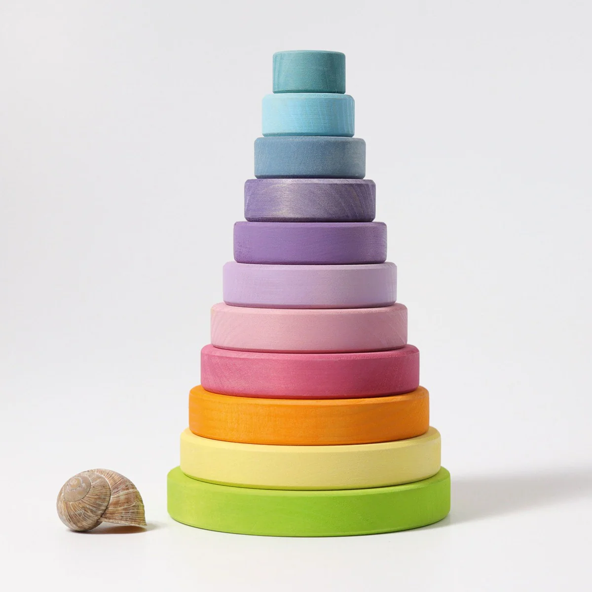 Grimm's Stacking Tower Conical Large - Pastel - Image 9