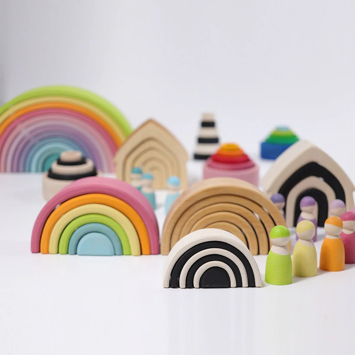 Grimm's Rainbow Pastel Large 12 Pieces - Image 18
