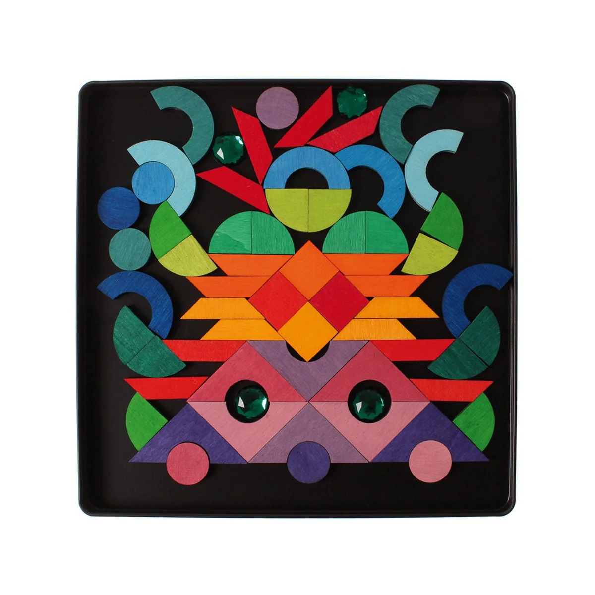 Grimm's Magnet Puzzle Triangle Square Circle with Sparkling Parts - Image 2