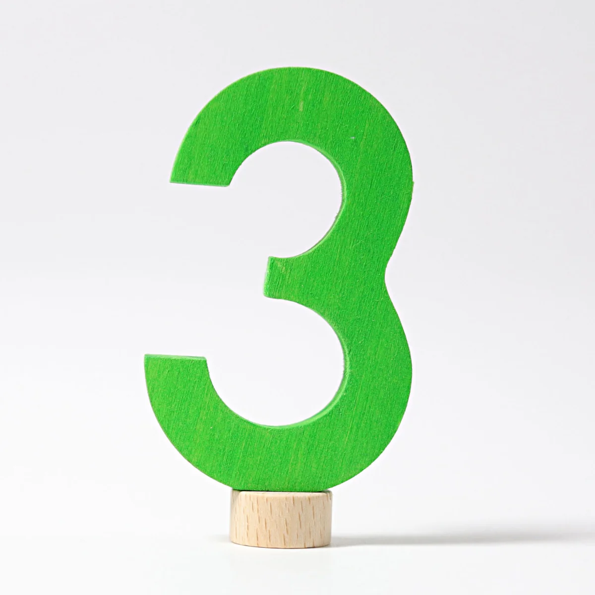 Grimm's Number 3 Candle Holder Decoration