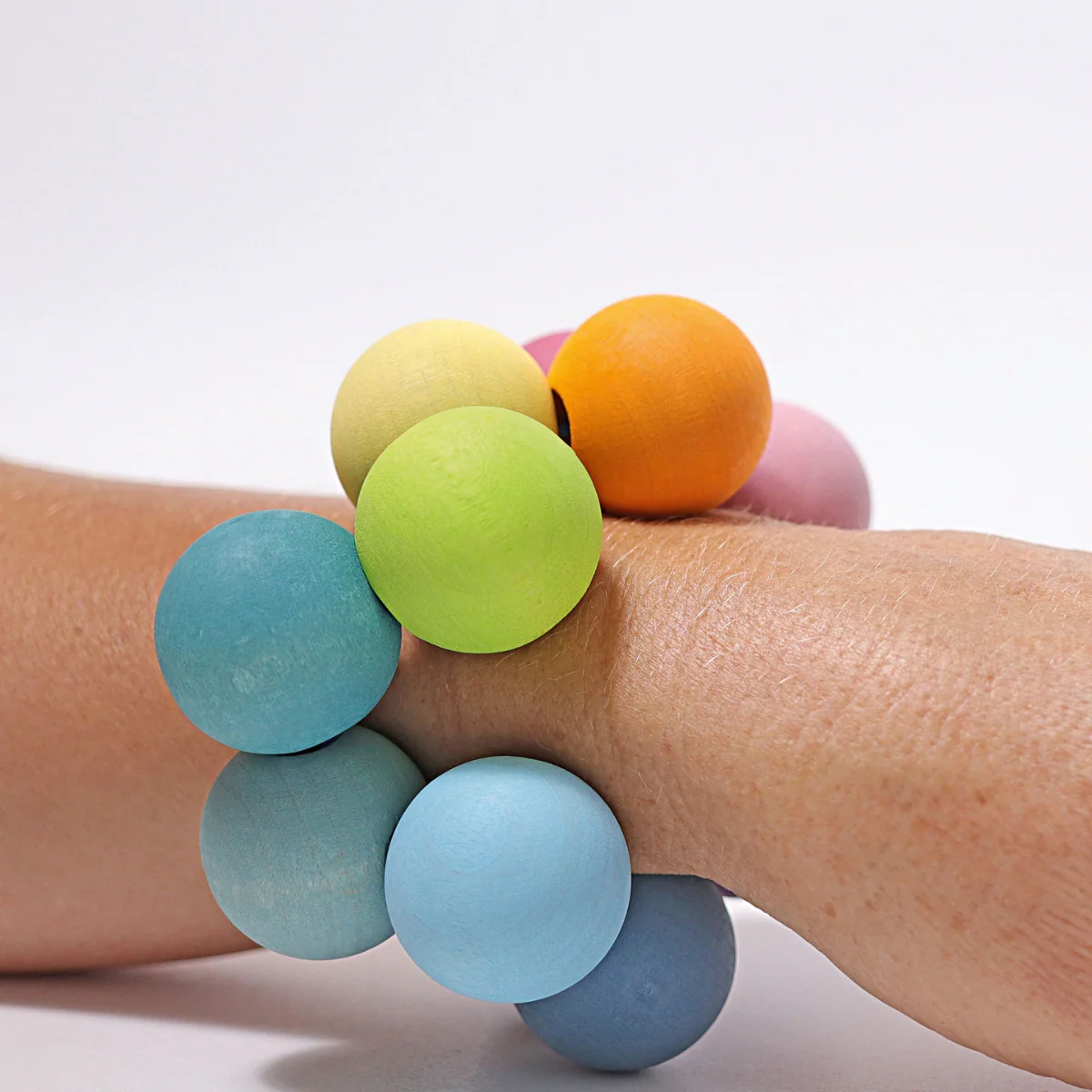Grimm's Grasping Toy - Beads Pastel - Image 3