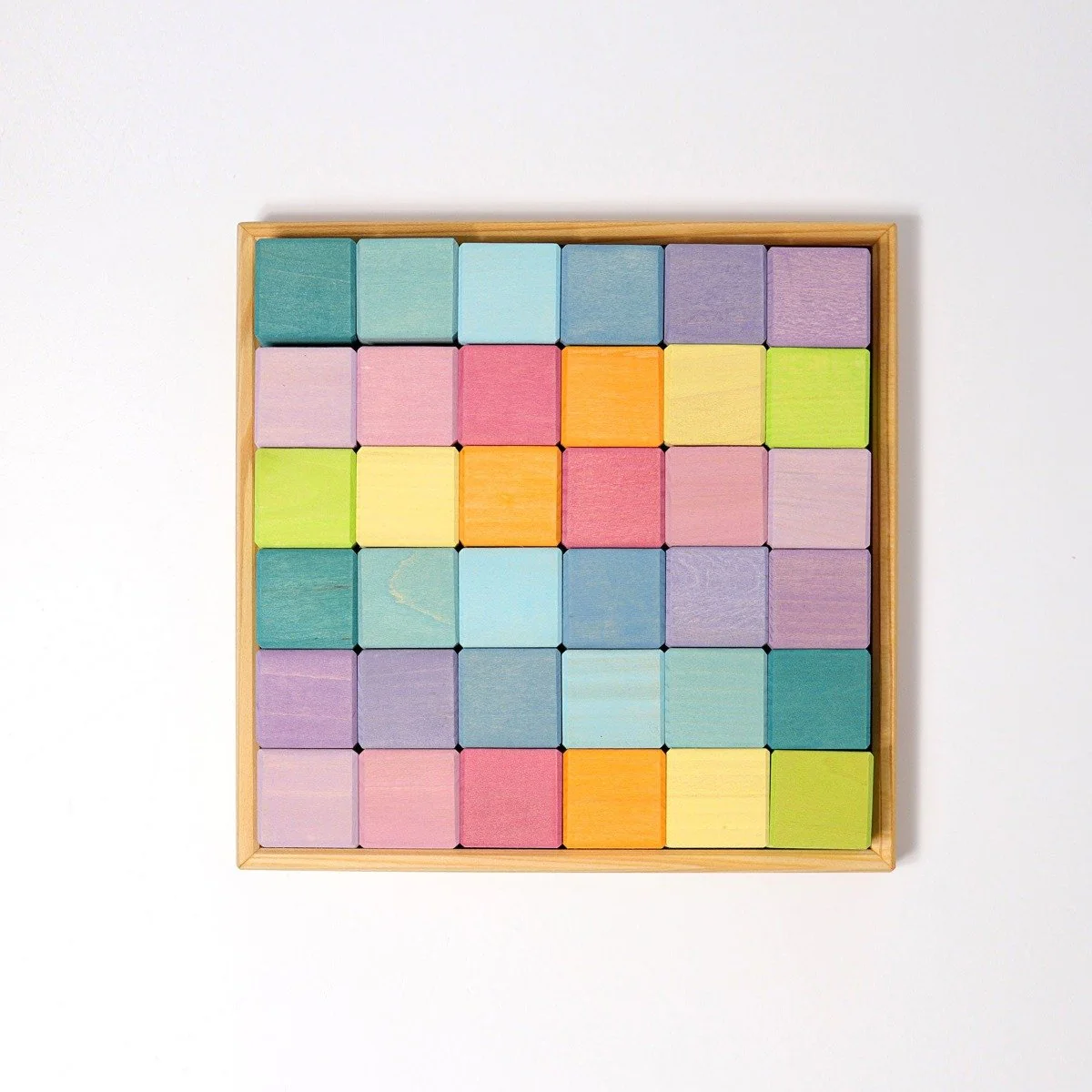 Grimm's Square Mosaic Pastel 36 Pieces