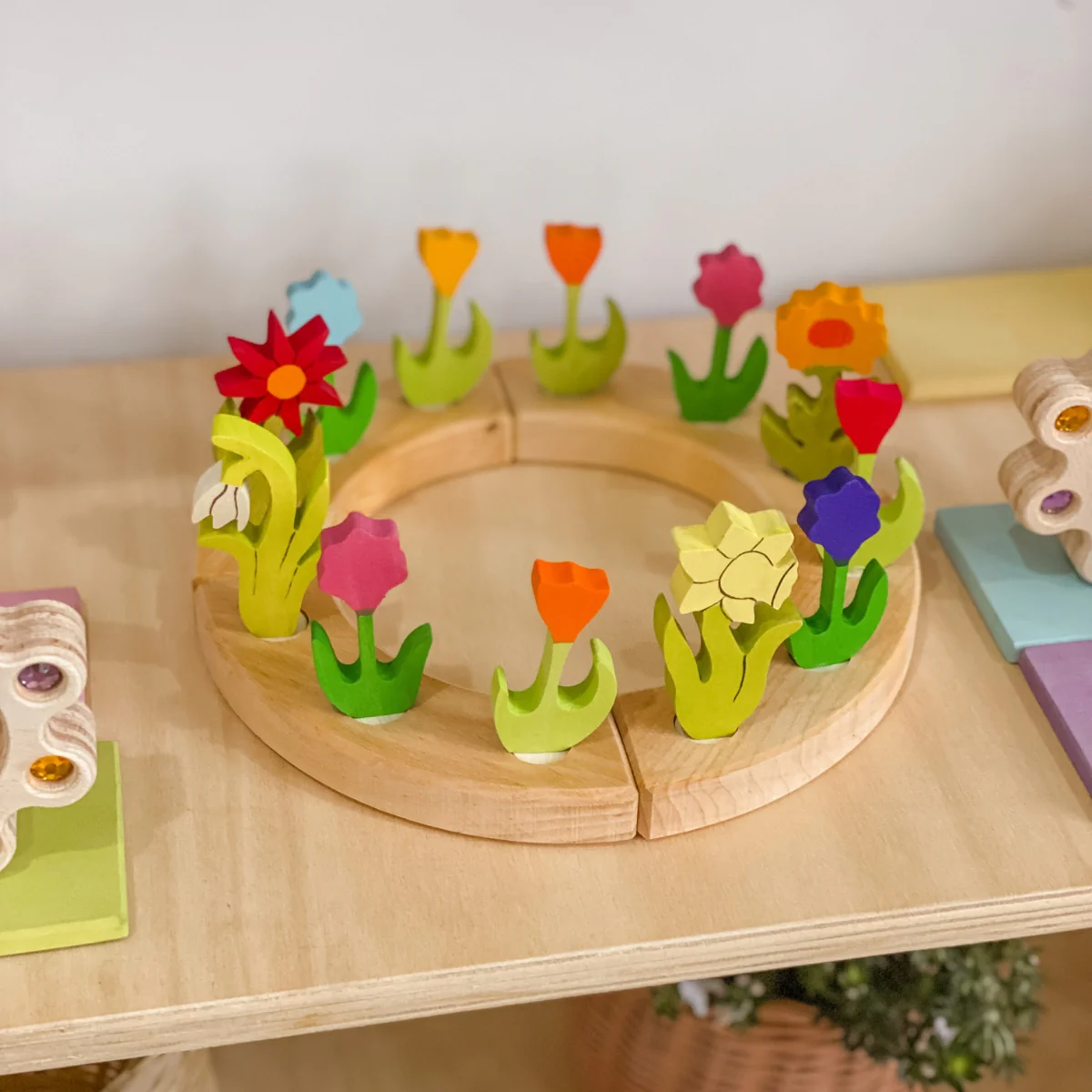 Grimm's Flower Pink Candle Holder Decoration - Image 3