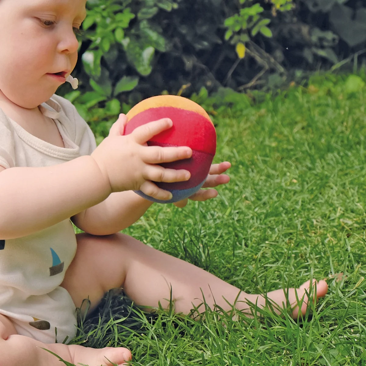 Grimm's Grasping Rattle - Rainbow Ball Soft - Image 2