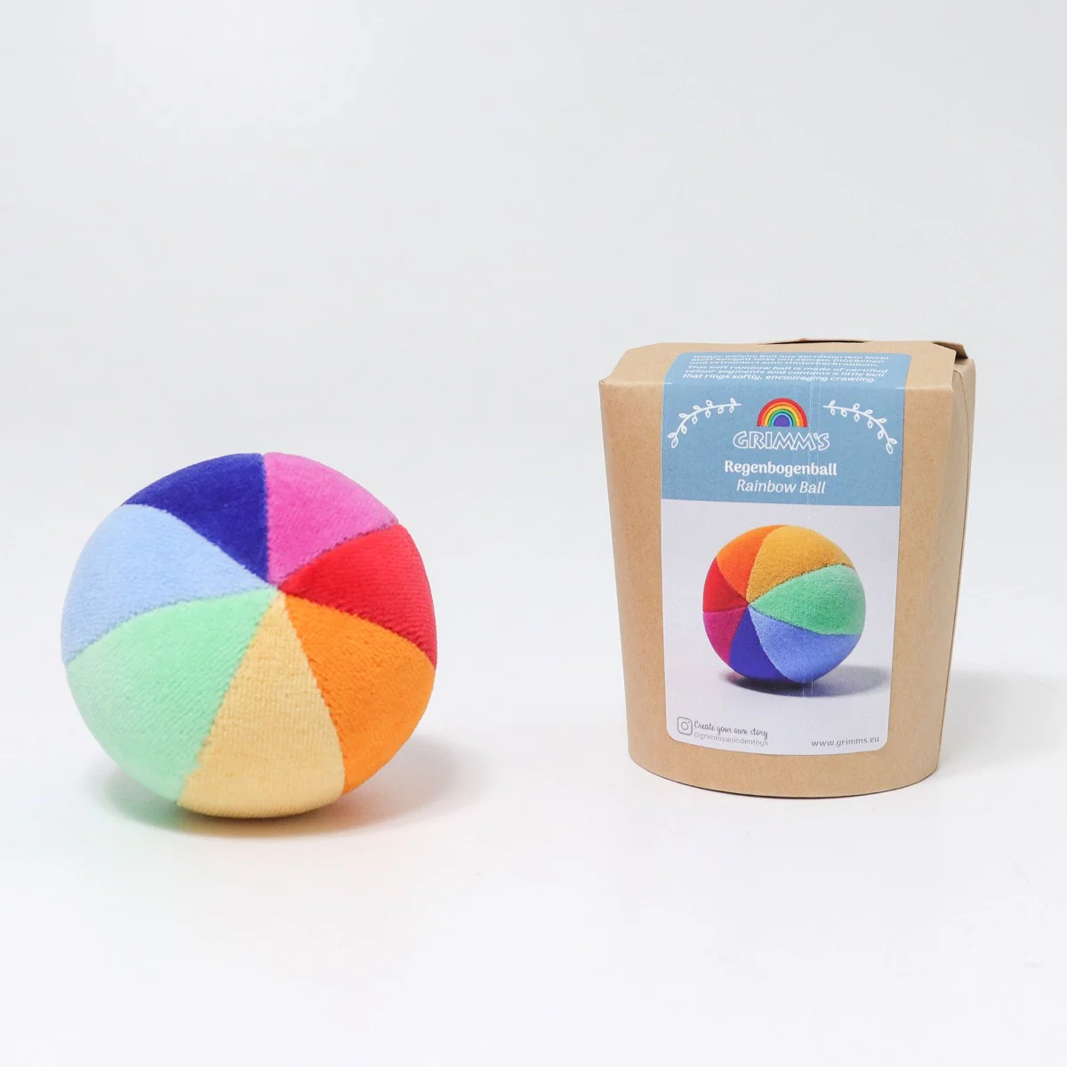 Grimm's Grasping Rattle - Rainbow Ball Soft - Image 5