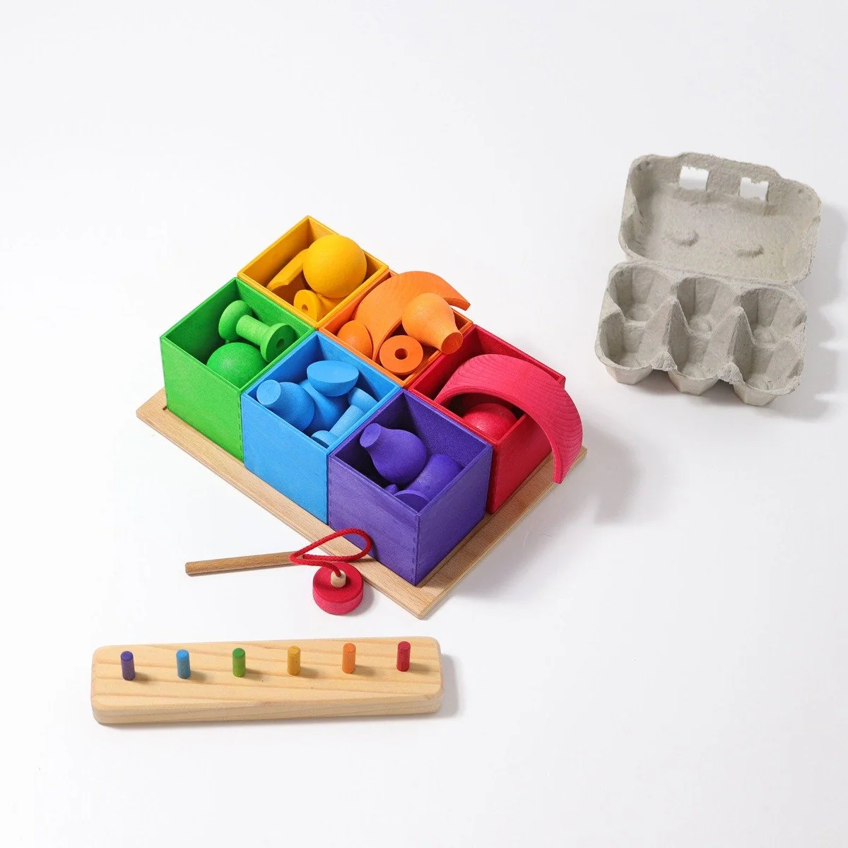 Grimm's Sorting Boxes Rainbow 6 Pieces - Image 7