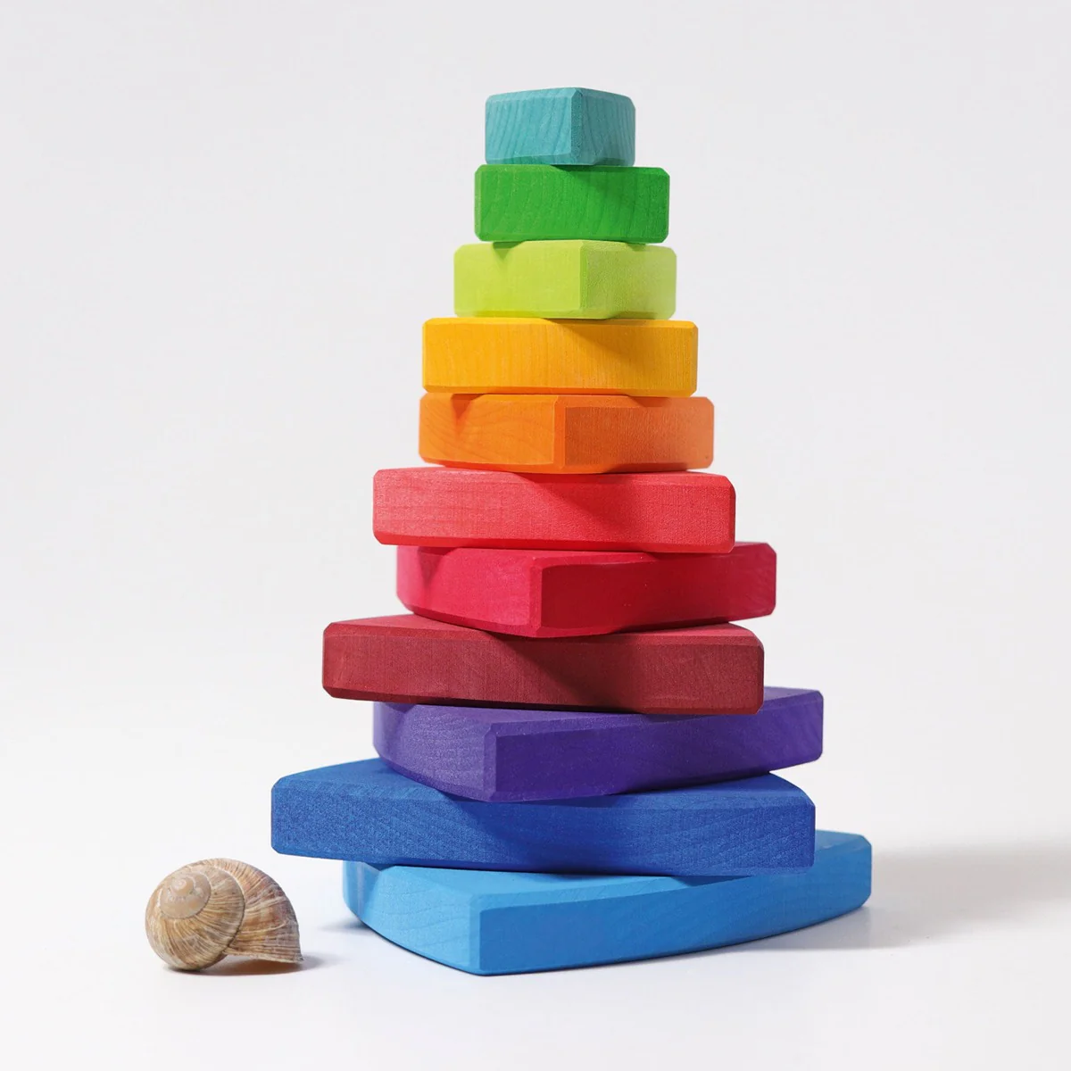 Grimm's Stacking Tower Triangle - Rainbow - Image 4
