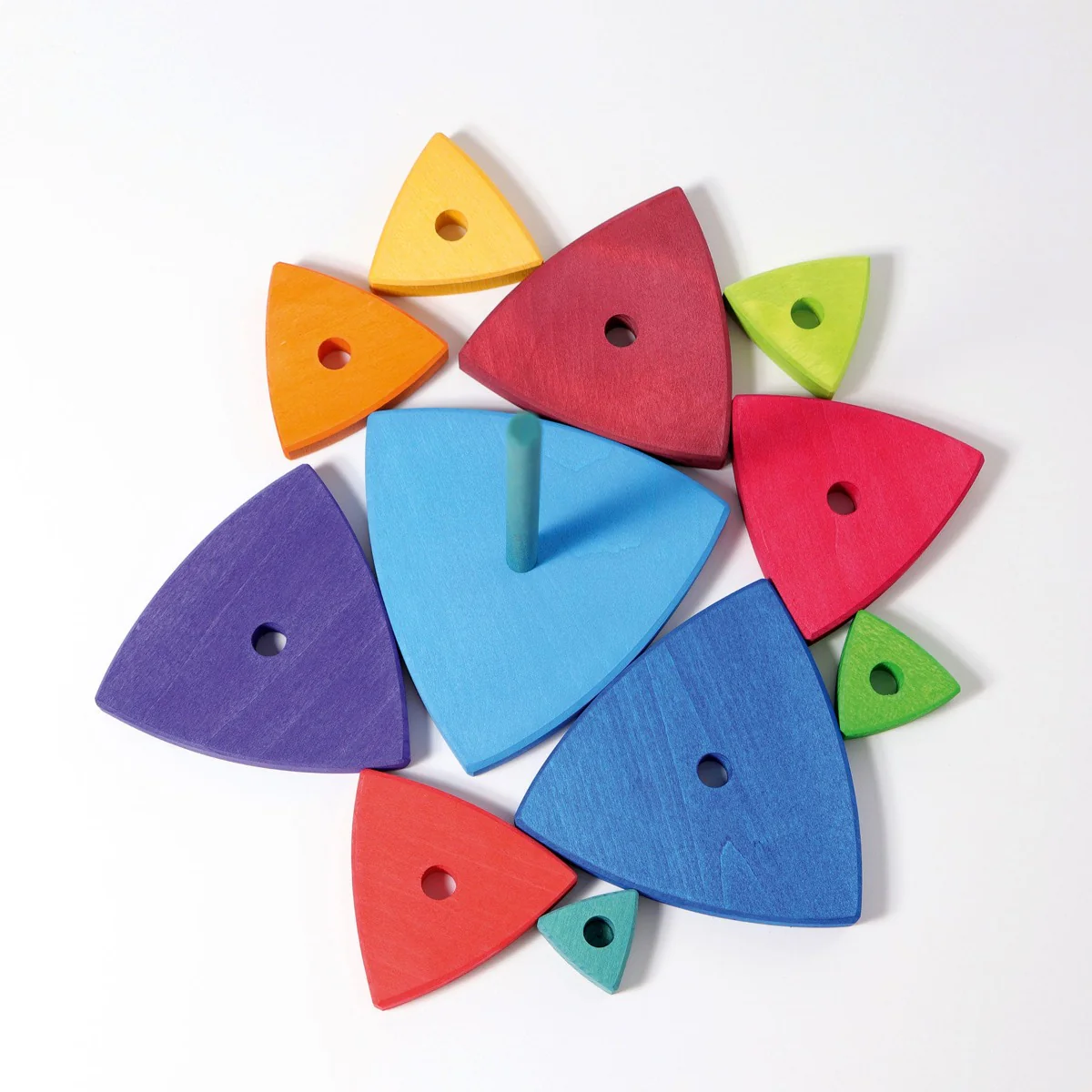 Grimm's Stacking Tower Triangle - Rainbow - Image 6