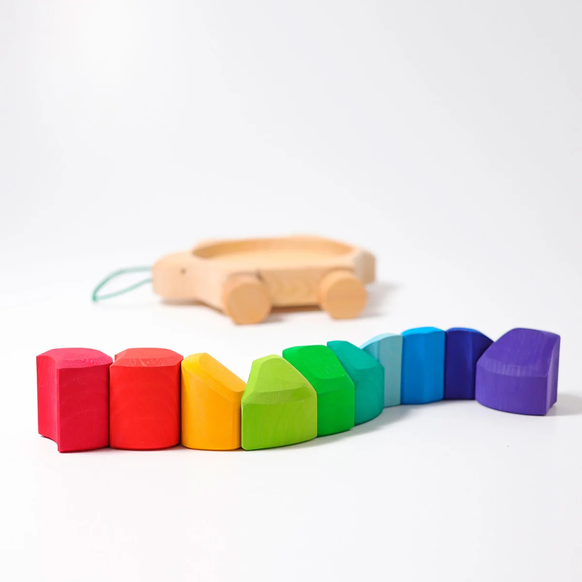 Grimm's Pull Along Rainbow Turtle - Image 2