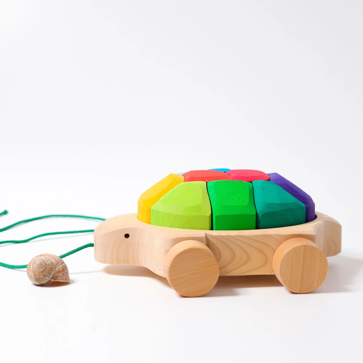Grimm's Pull Along Rainbow Turtle - Image 4