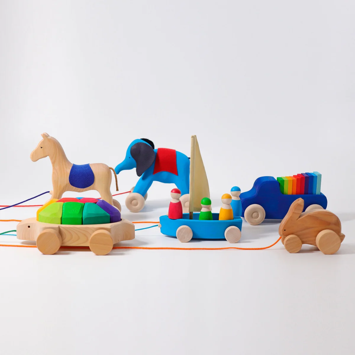 Grimm's Pull Along Rainbow Turtle - Image 9