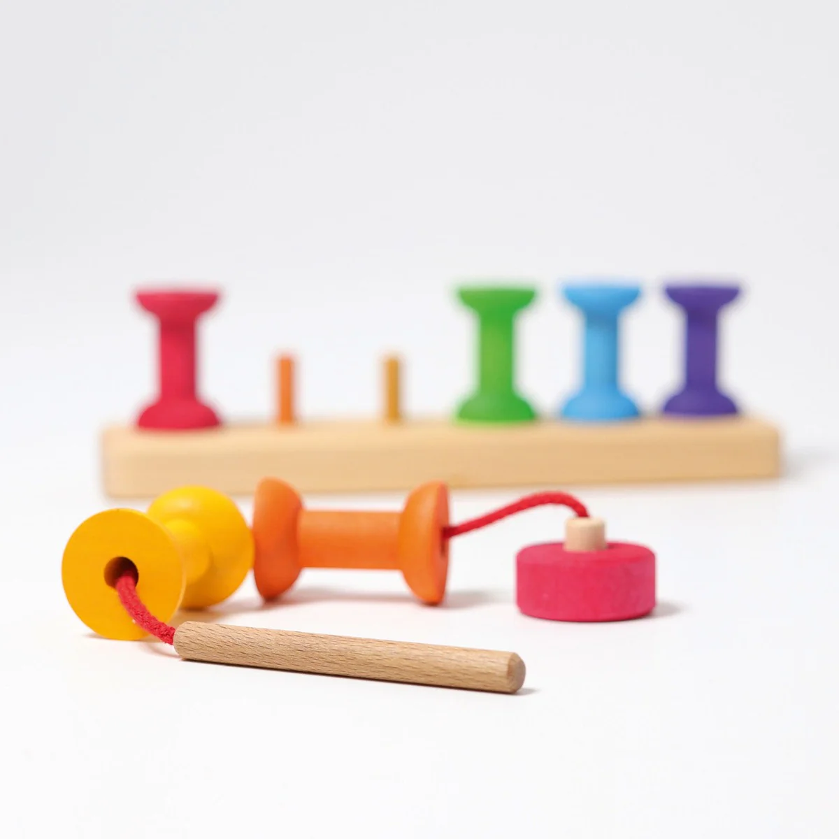 Grimm's Stacking Bobbins Small 8 Pieces - Image 5