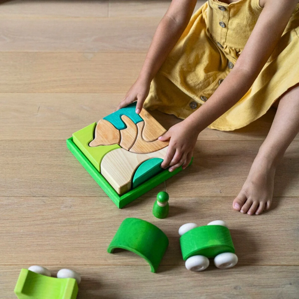 Grimm's Stacking Cars - Green (2025) - Image 6