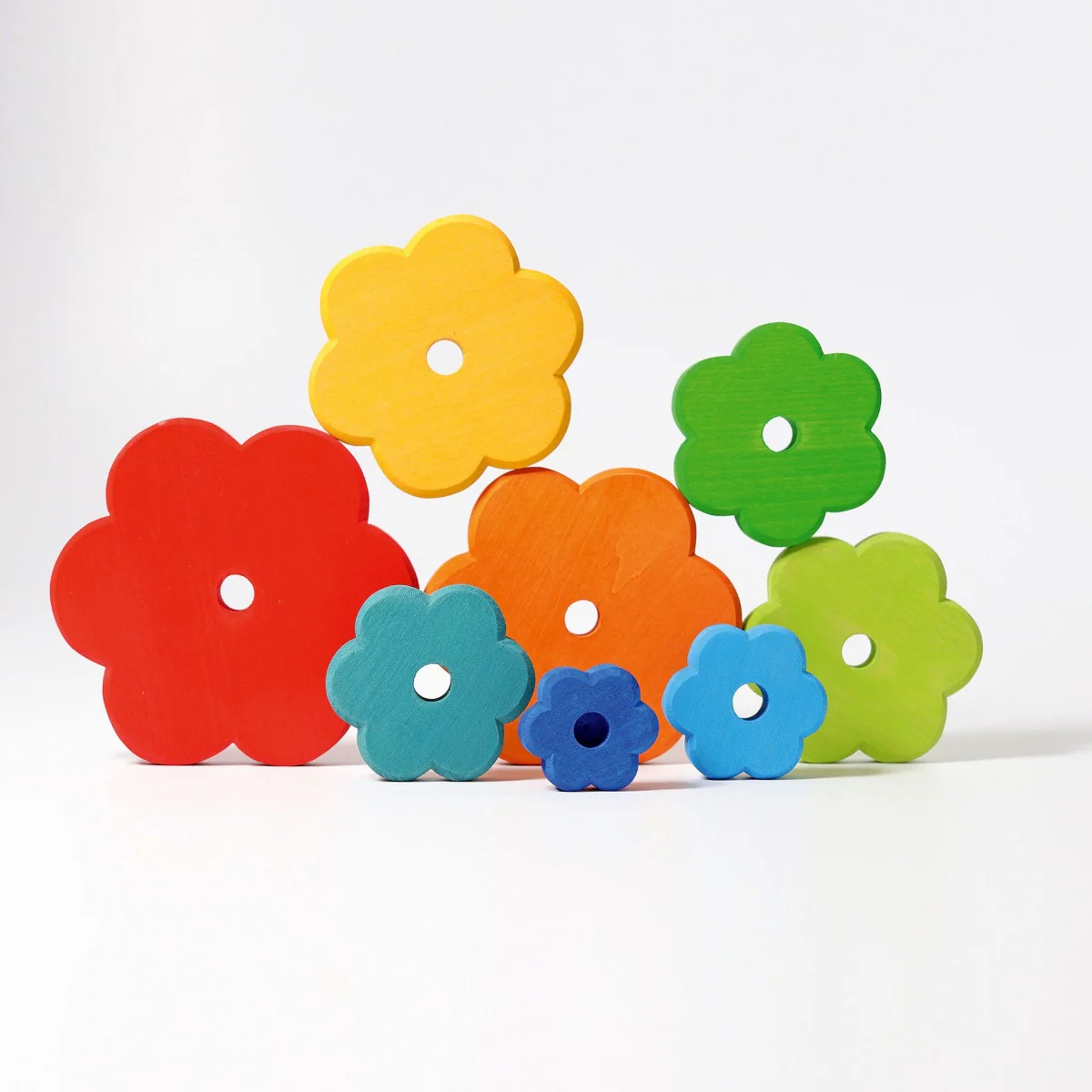 Grimm's Stacking Tower - Flower Rainbow - Image 3