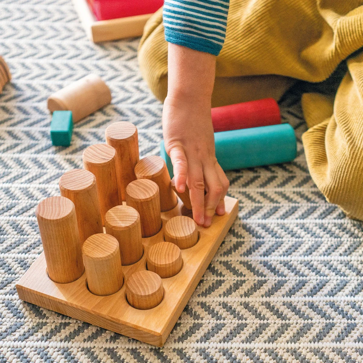 Grimm's Rollers Stacking Game Natural Small (2020) - Retired Product - Image 2
