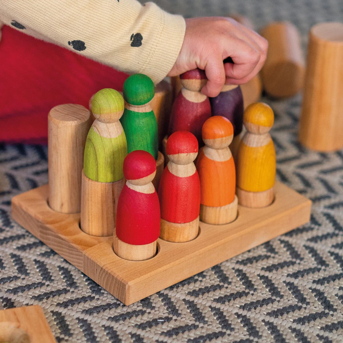 Grimm's Rollers Stacking Game Natural Small (2020) - Retired Product - Image 8