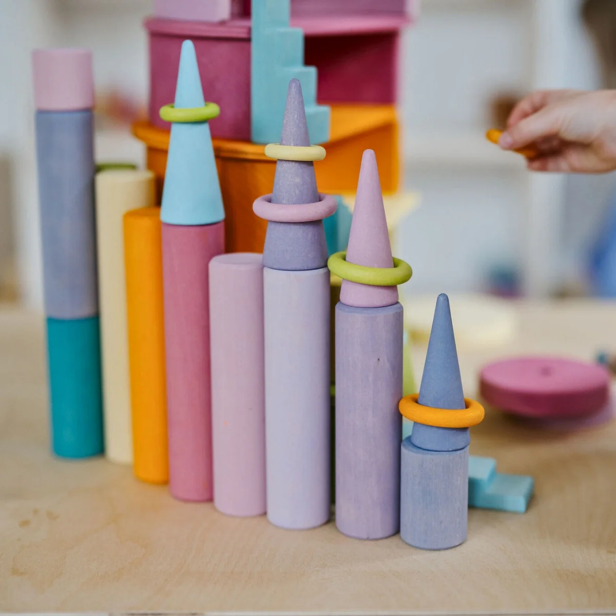 Grimm's Rollers Stacking Game Pastel Small (2020) - Image 4