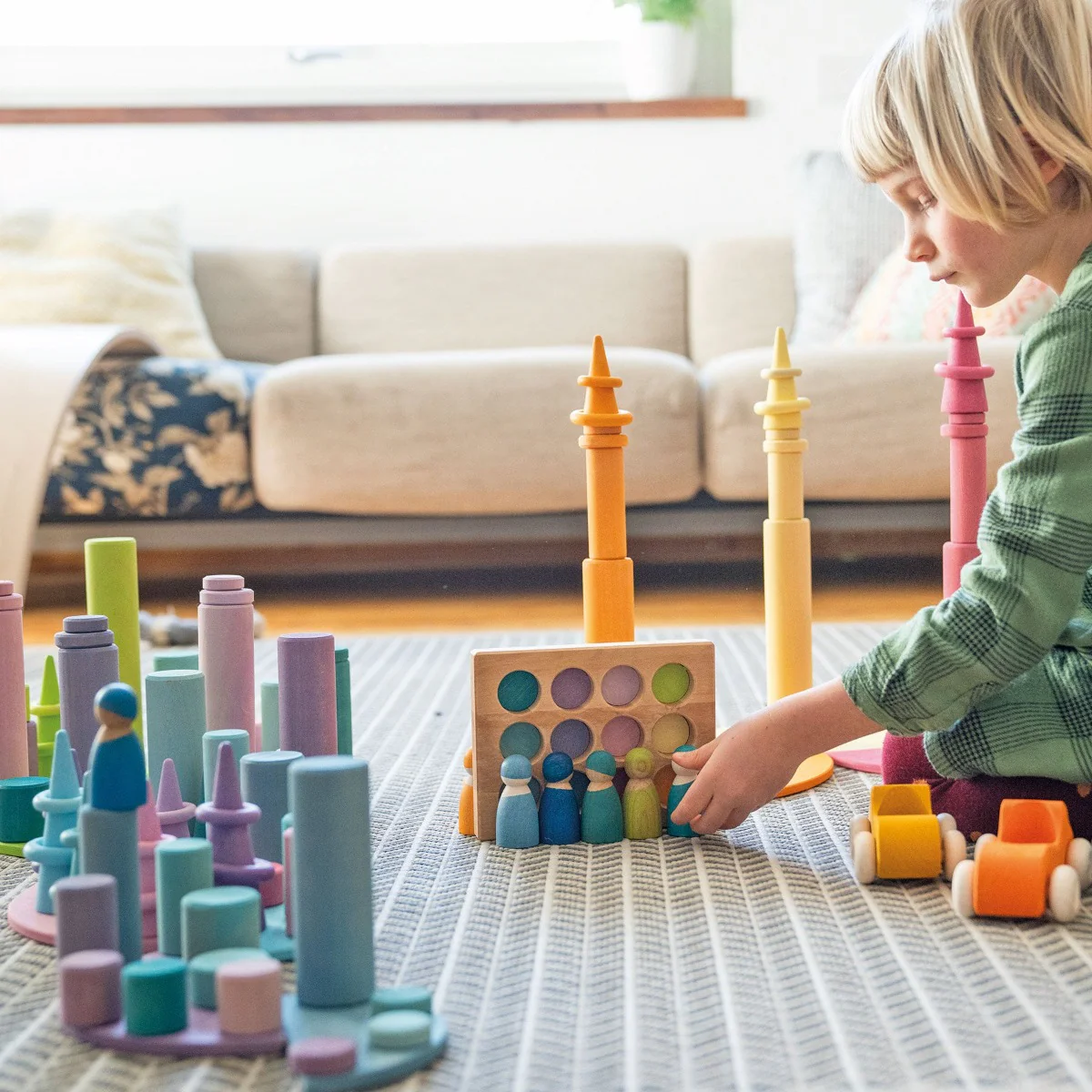 Grimm's Rollers Stacking Game Pastel Small (2020) - Image 5