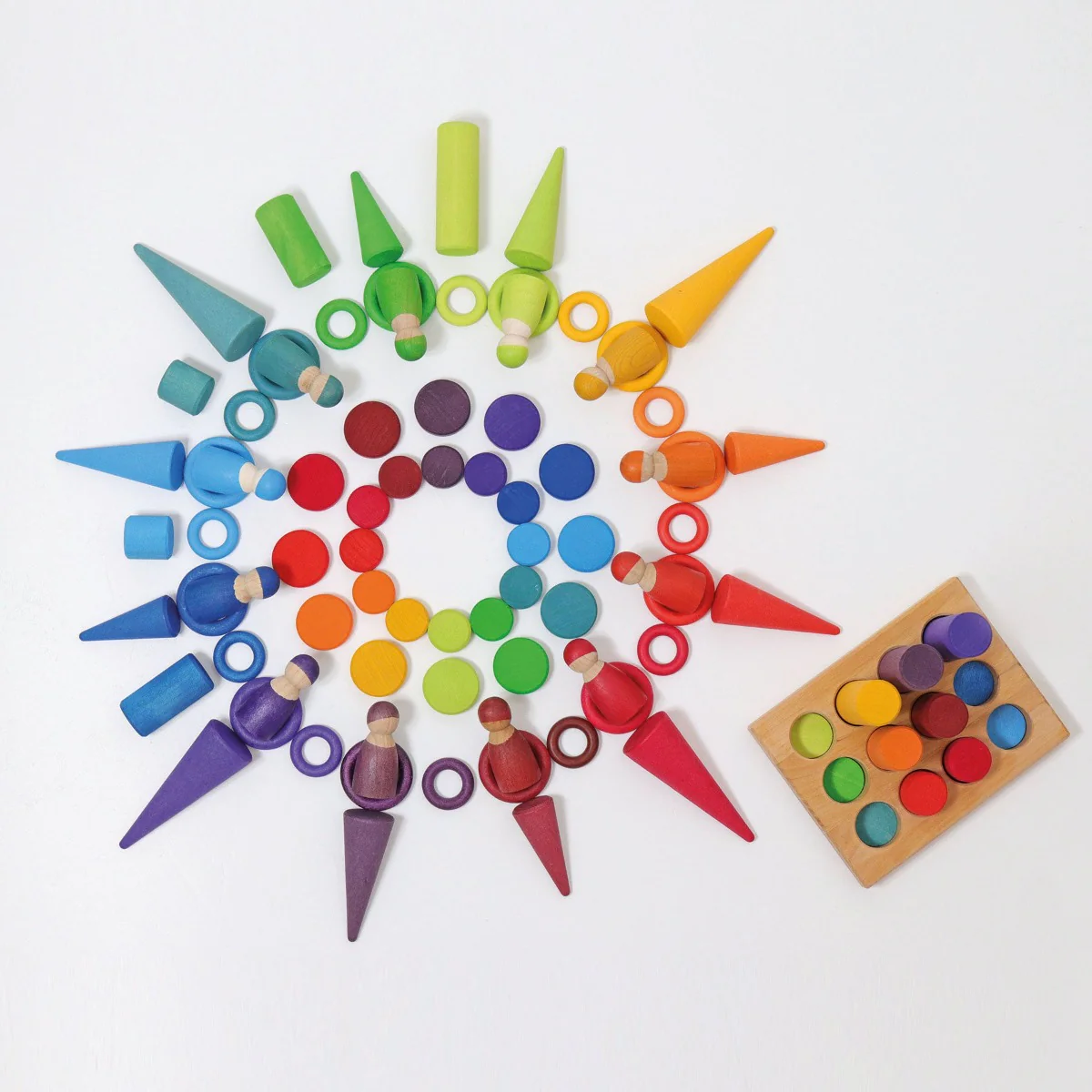 Grimm's Rollers Stacking Game Rainbow Small (2020) - Image 10