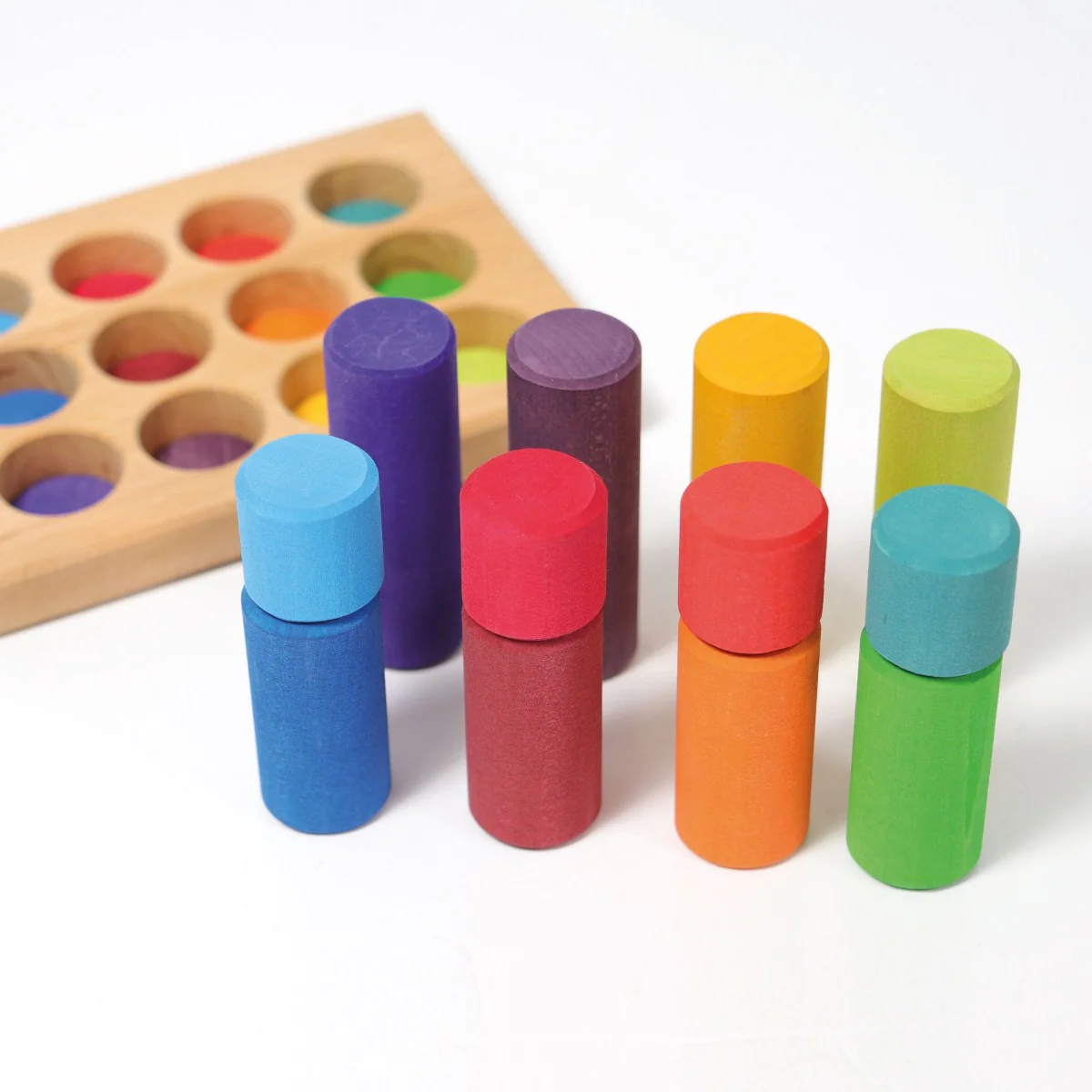 Grimm's Rollers Stacking Game Rainbow Small (2020) - Image 11
