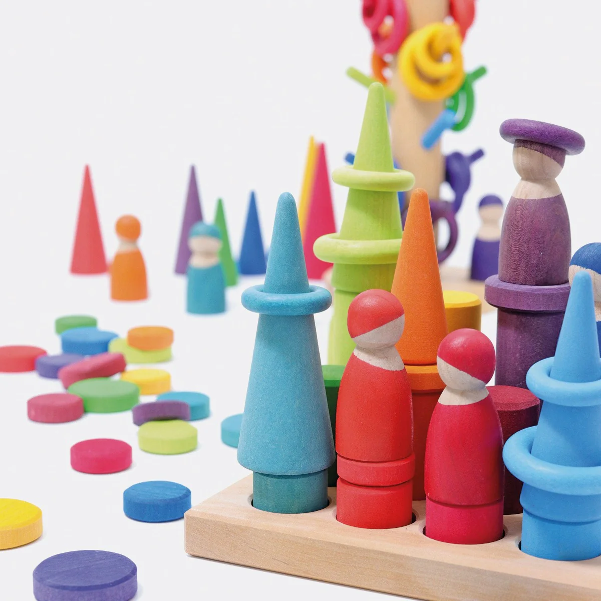 Grimm's Rollers Stacking Game Rainbow Small (2020) - Image 12